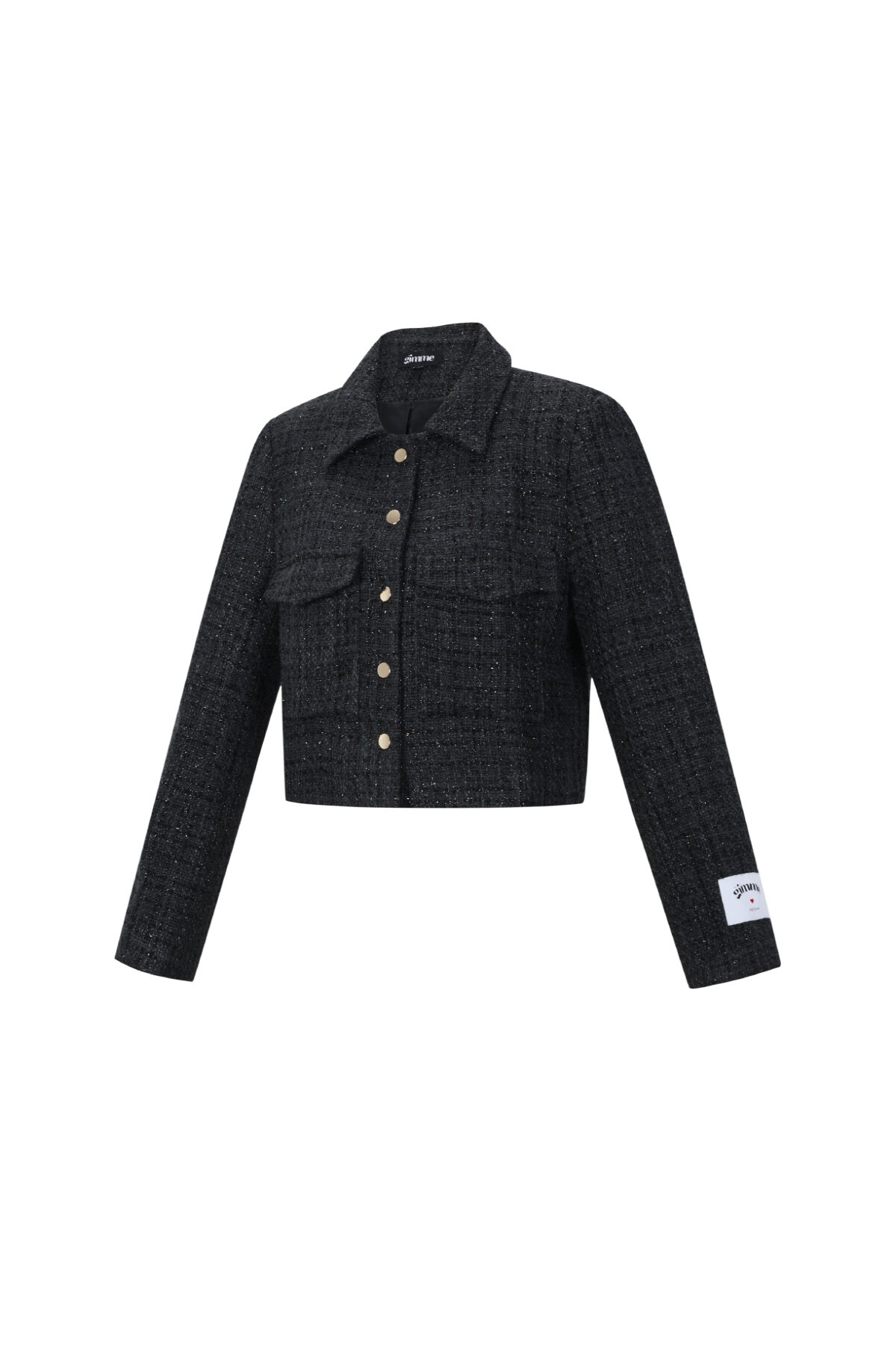 Woven Polyester Fiber Women's Jacket Elegant Checkered Statement h5 Picture2