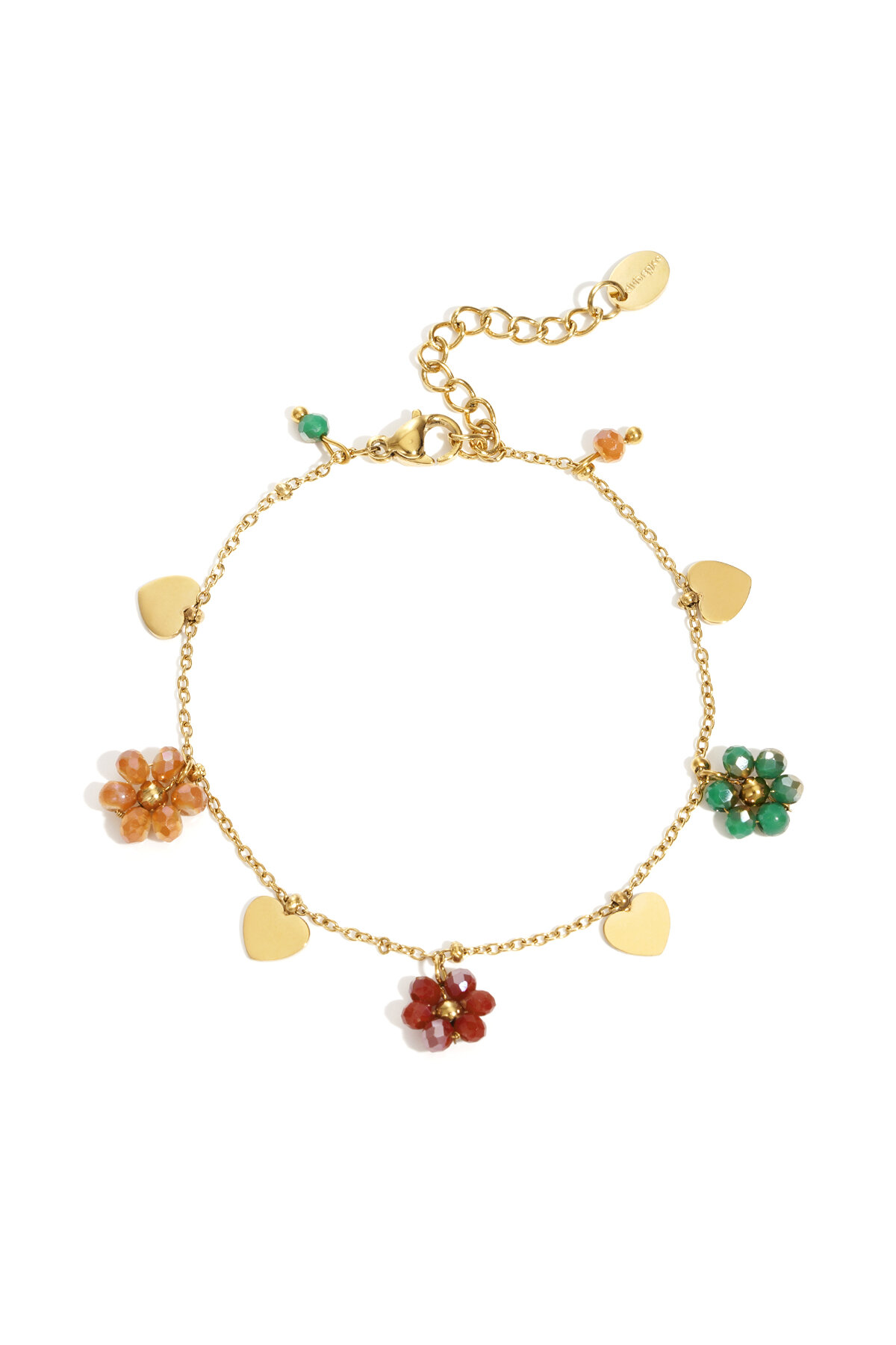 Edelstahl Charm Armbänder Blume Casual Täglich Einfache Serie frauen schmuck h5 