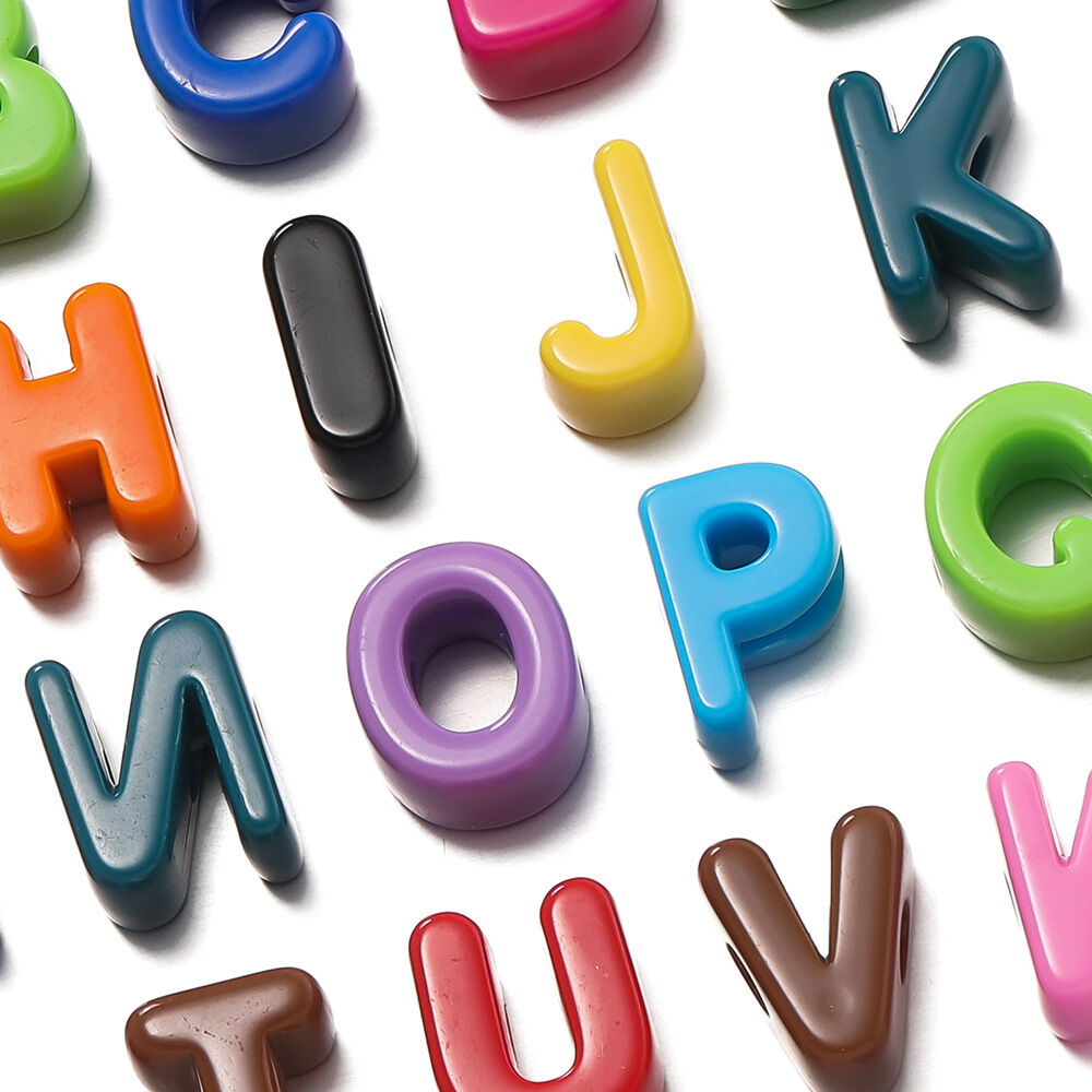 10 Pieces DIY Letter CCB Jewelry Beads 2