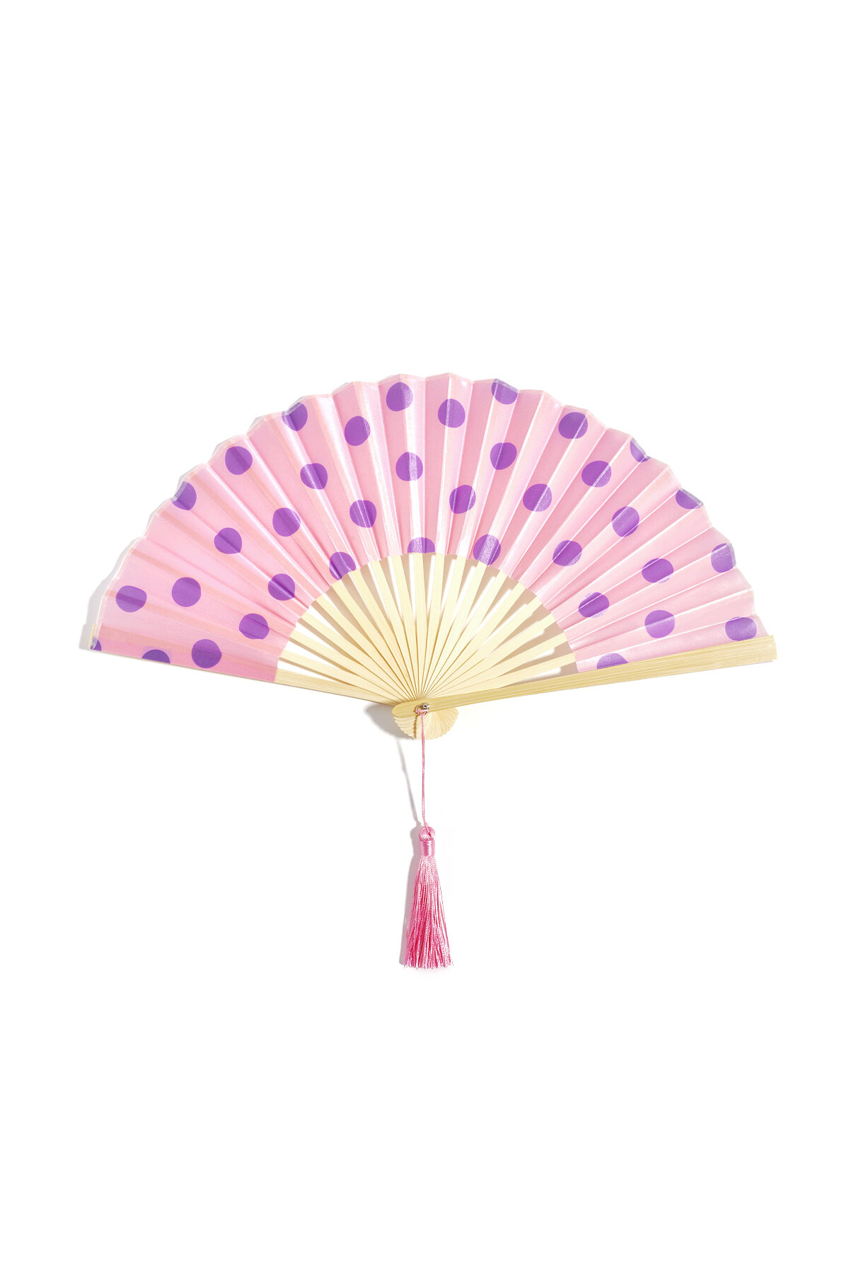 Polka Dot Folding Fan Picture3