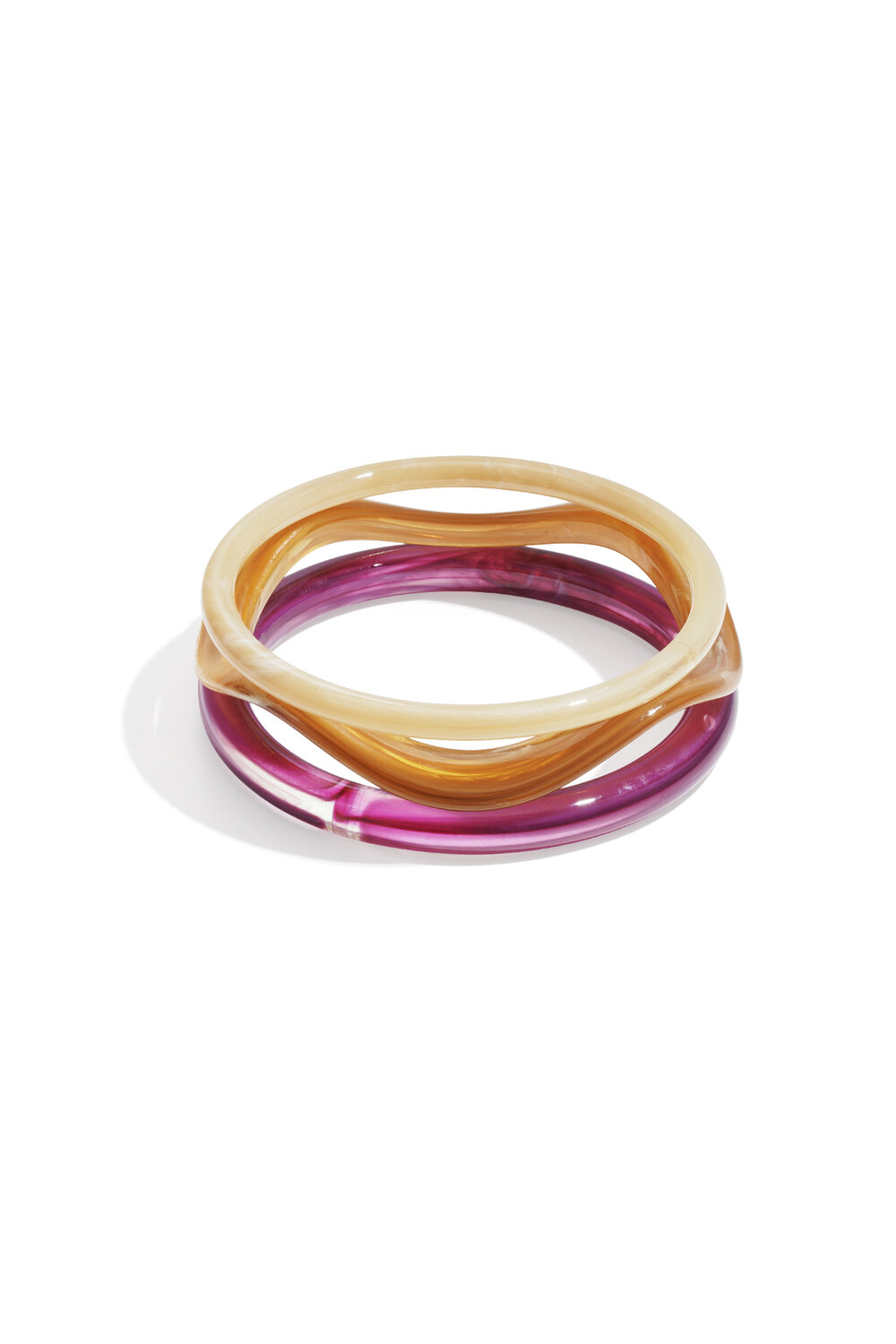Acrylic Bangles Solid Color Casual Daily Simple Series Women's Jewelry