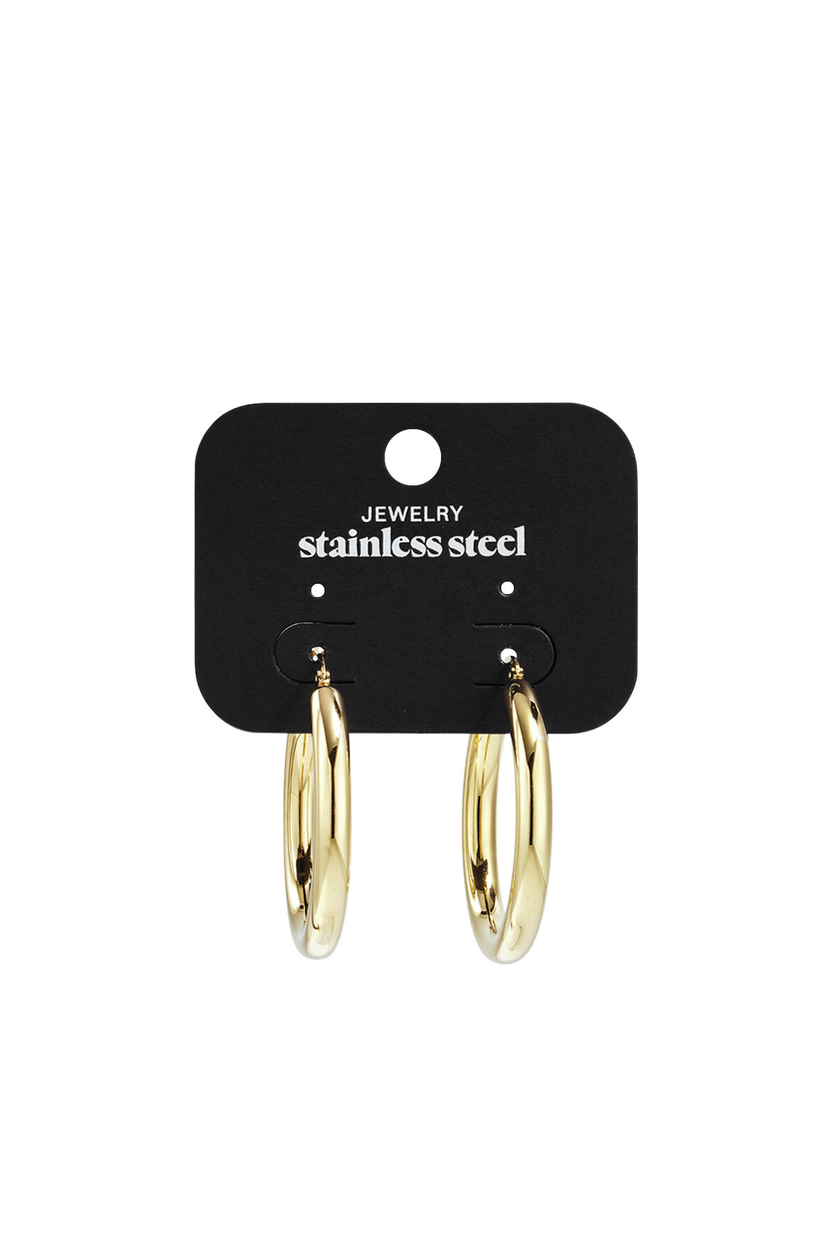 Stainless Steel Hoop Earrings circle Casual Daily Simple Series Women's jewelry h5 Picture6
