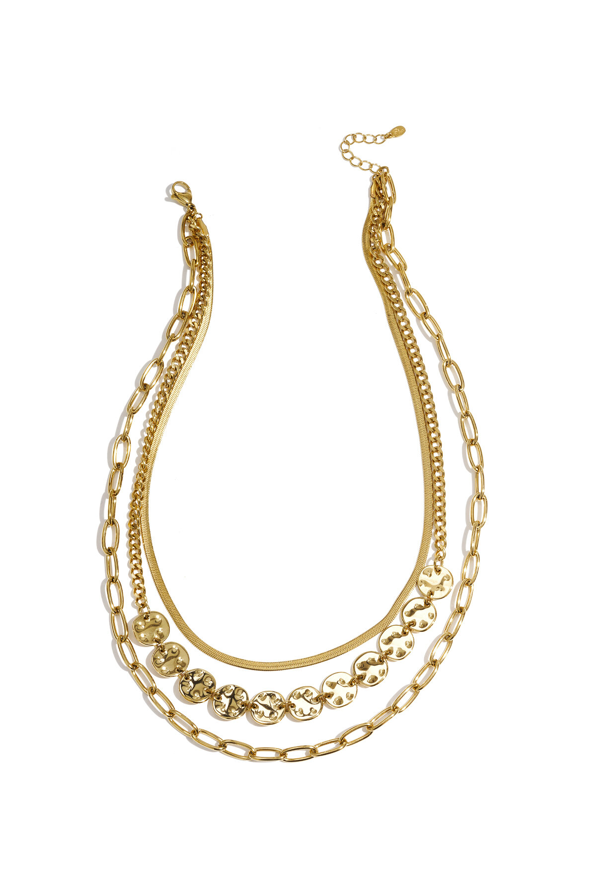 Layered alternating necklaces h5 