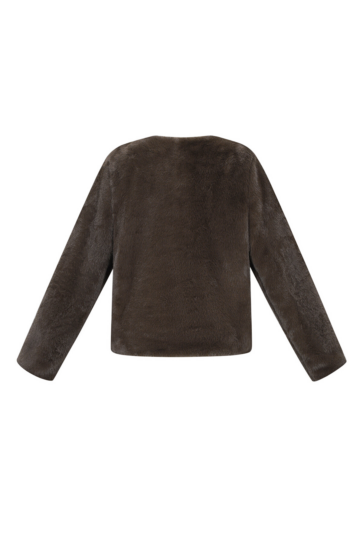 Woven Polyester Fiber Women's Jacket Elegant Solid Color Fall/Winter h5 Picture3