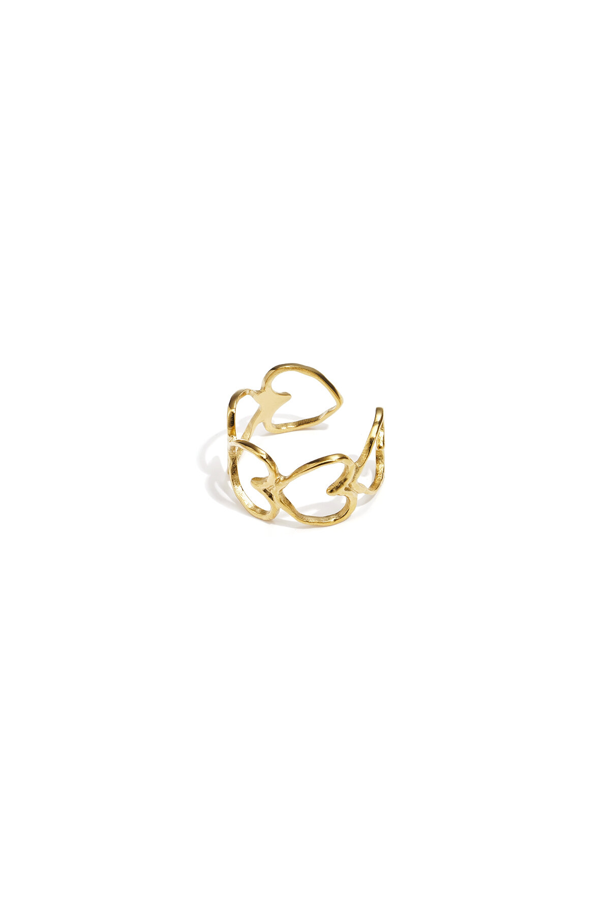 Eleganter Ring mit Herzen h5