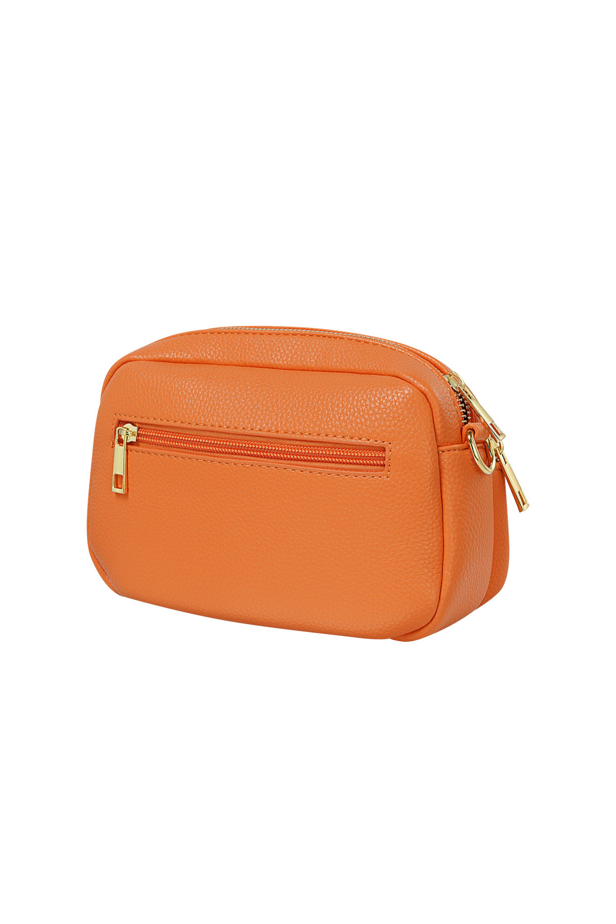 Umhängetasche mit Fronttasche Orange Polyurethan h5 Bild5