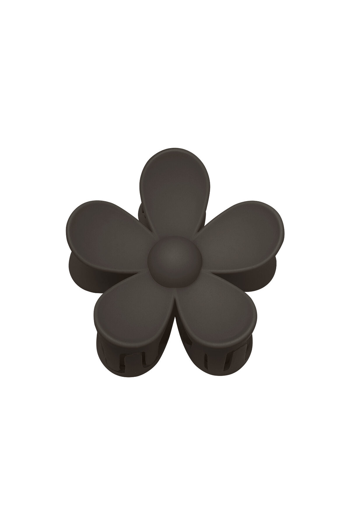 Pince à cheveux fleur de marguerite mate de couleur unie, résine fuchsia h5 