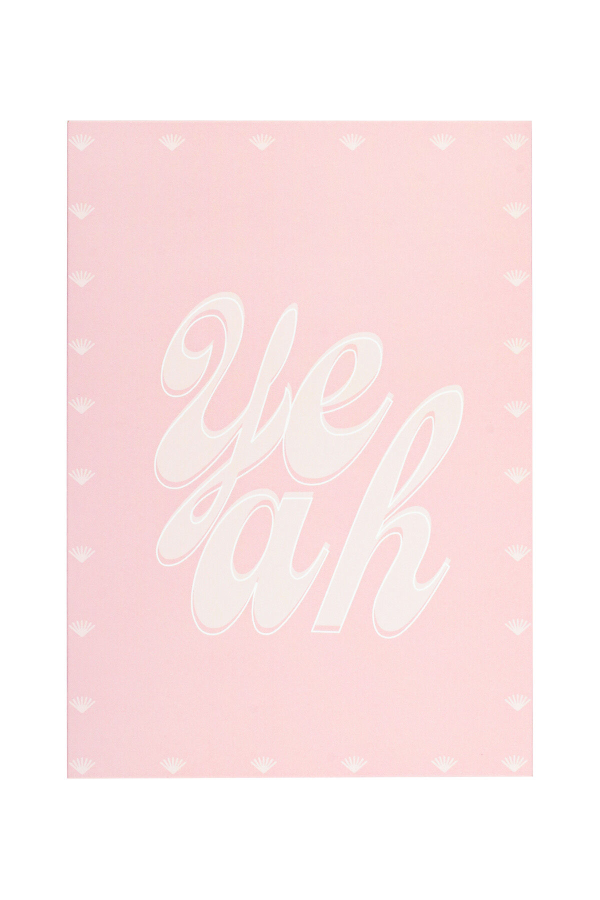 Greeting card yeah pink 2