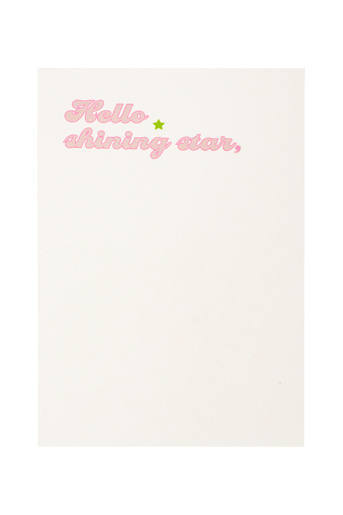 Tarjeta de felicitación eres una estrella rosa Imagen2