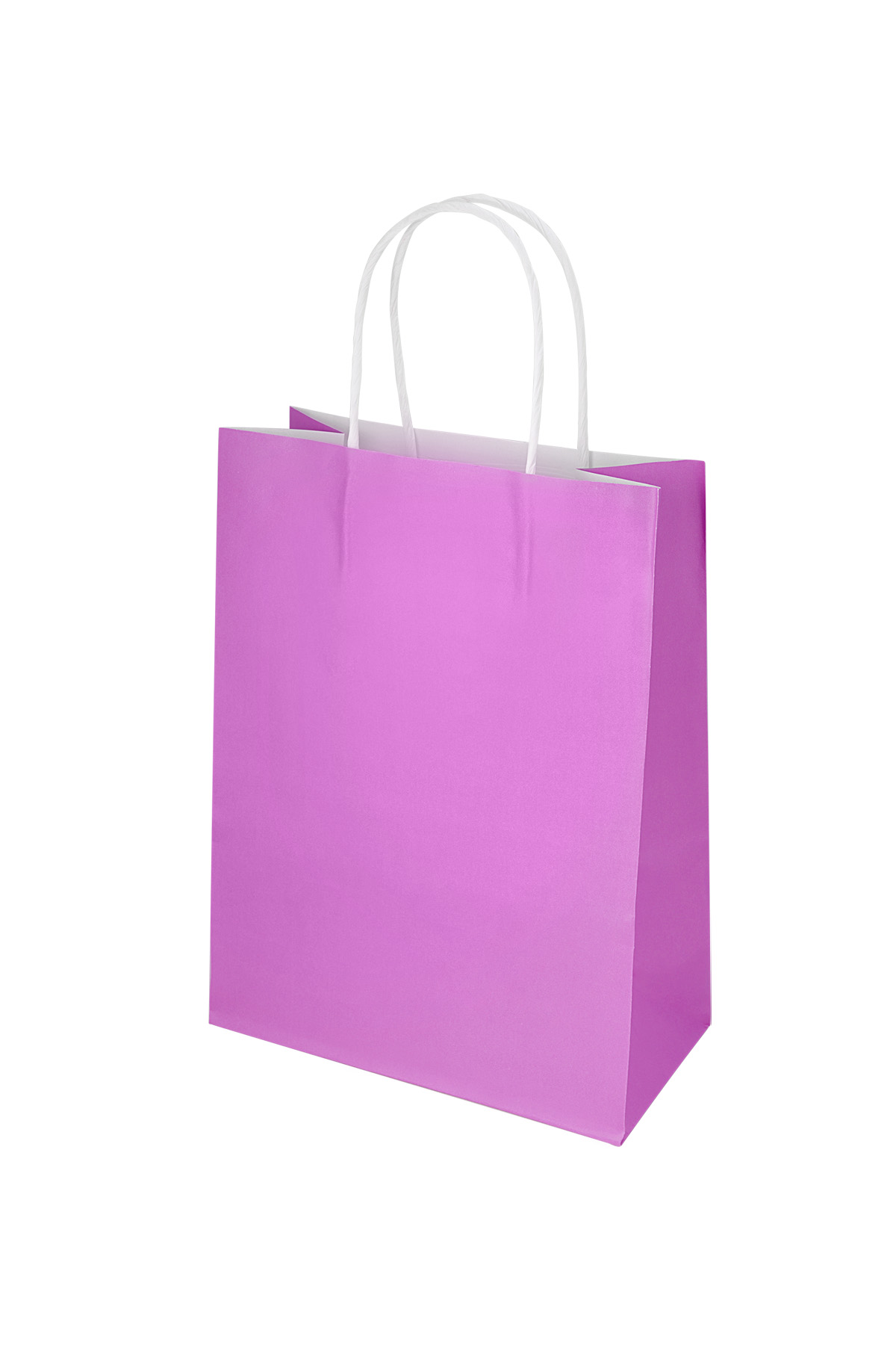 Bolsas color liso 50 piezas medianas - papel fucsia 2
