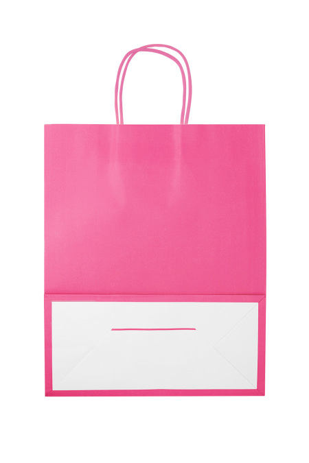 Plain bags 50 pieces large - fuchsia Paper