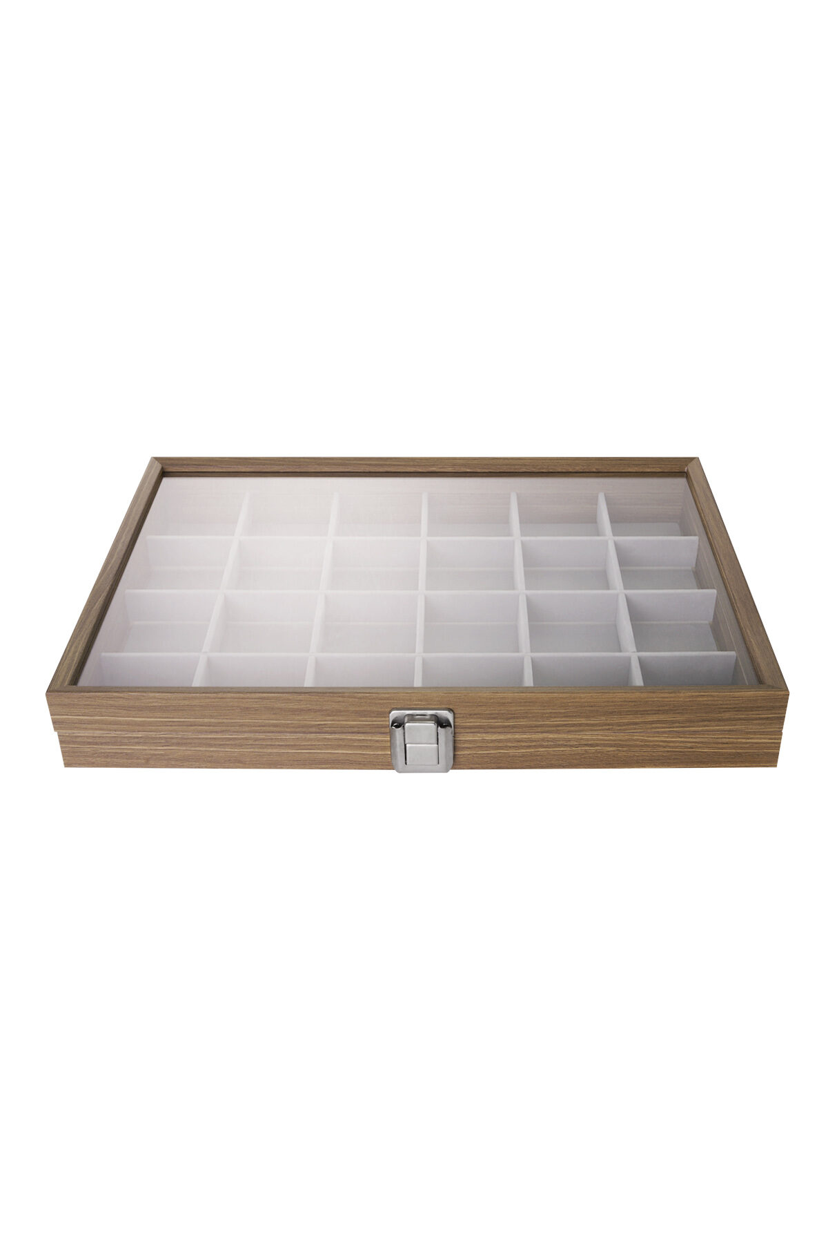 Display box compartments - gray Wood 2