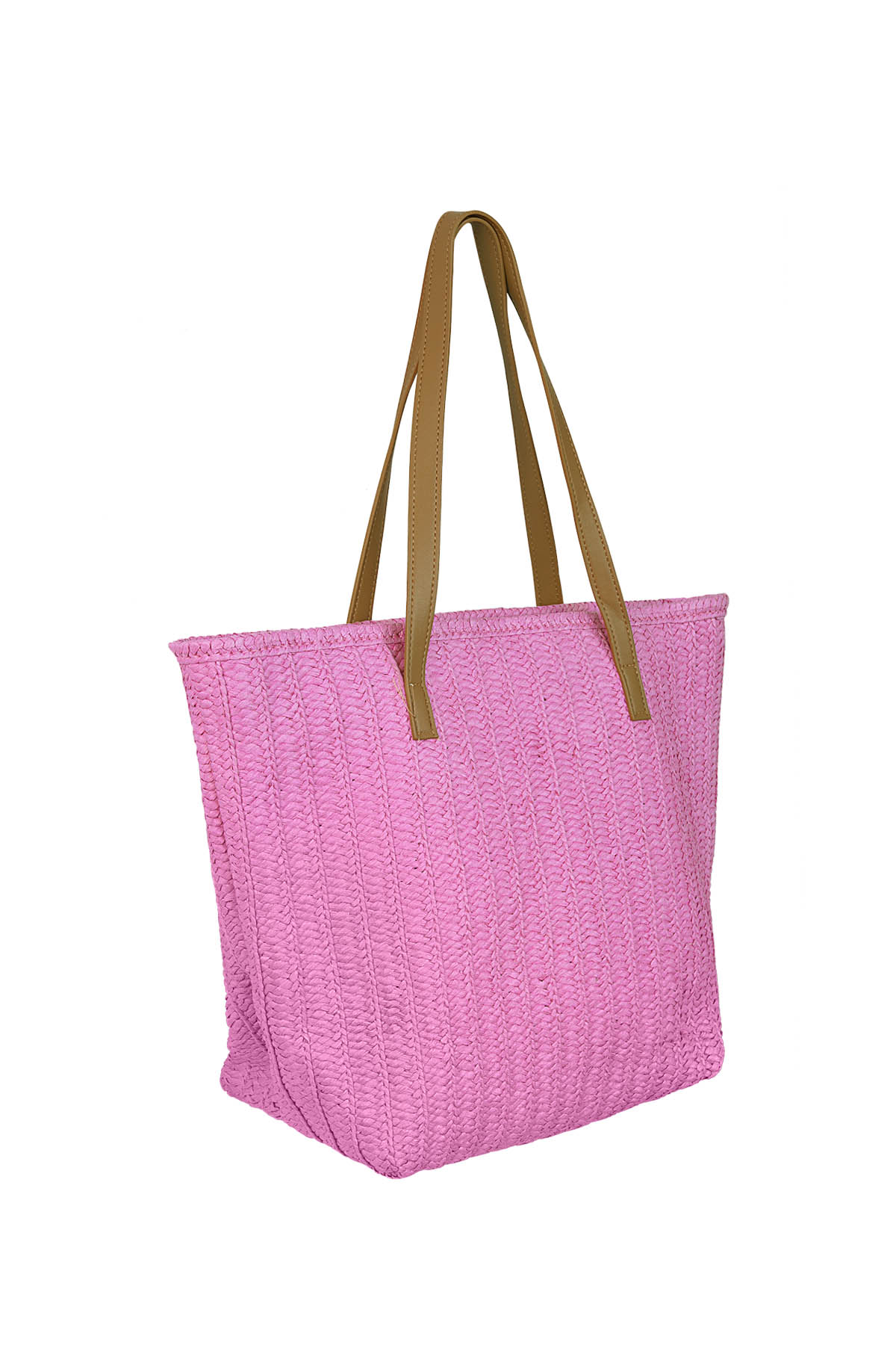 Strandtasche mit Relief-Fuchsia – Papier h5 Bild3