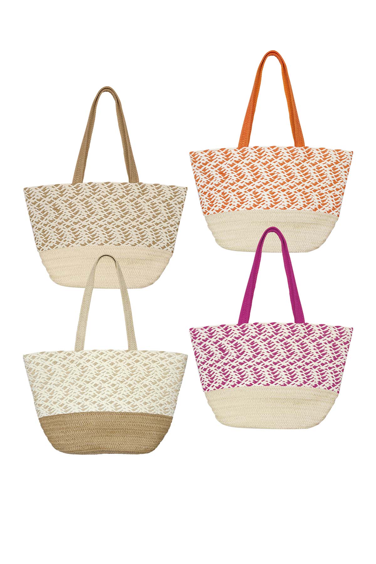 Bolsa de playa grande beige - papel Imagen3