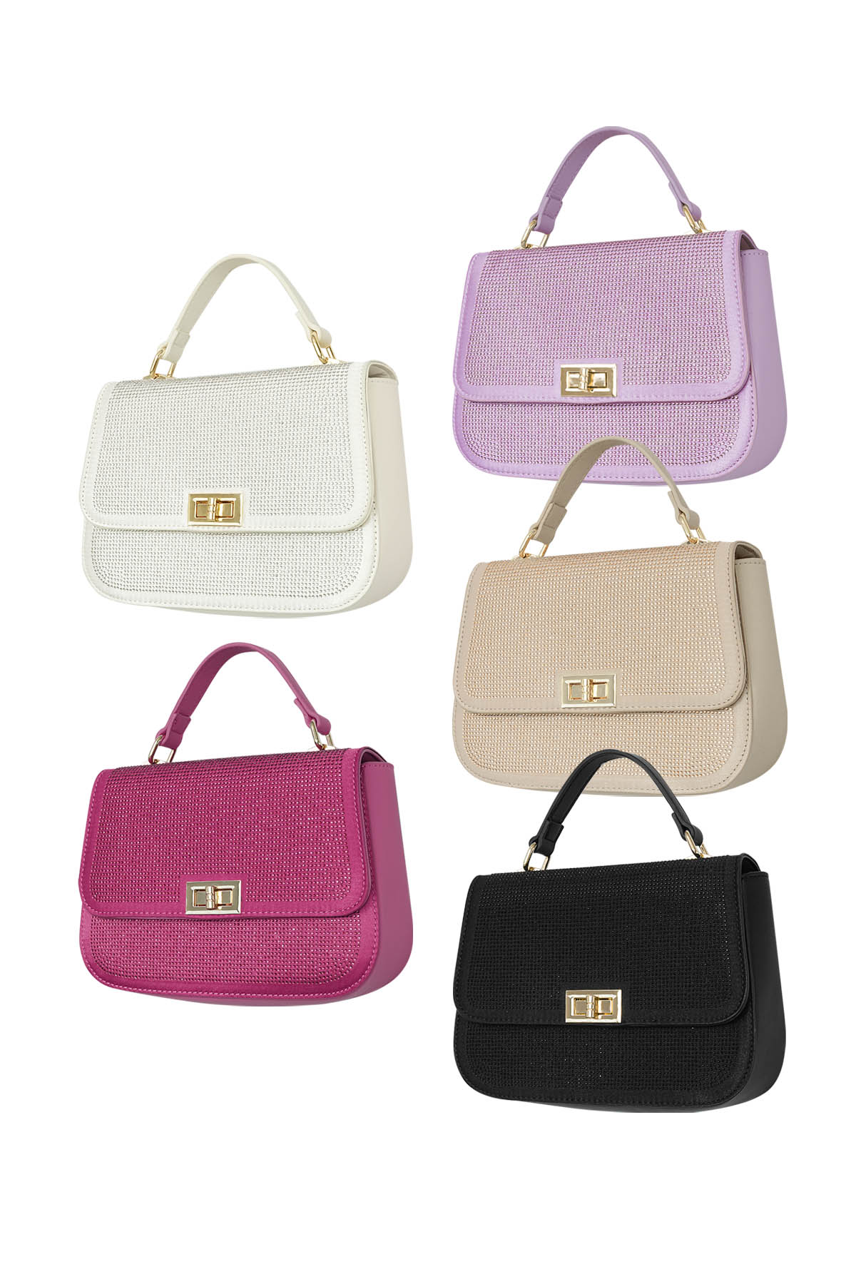 Borsa glamour - PU viola Immagine2