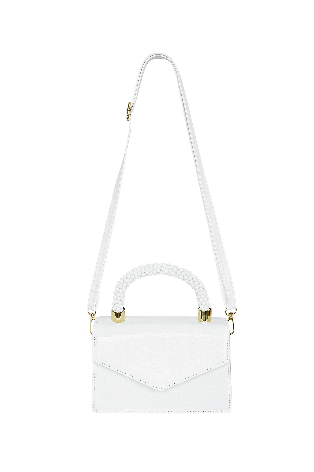 Weiße Umschlagtasche Candy Handle - PU h5 Bild7