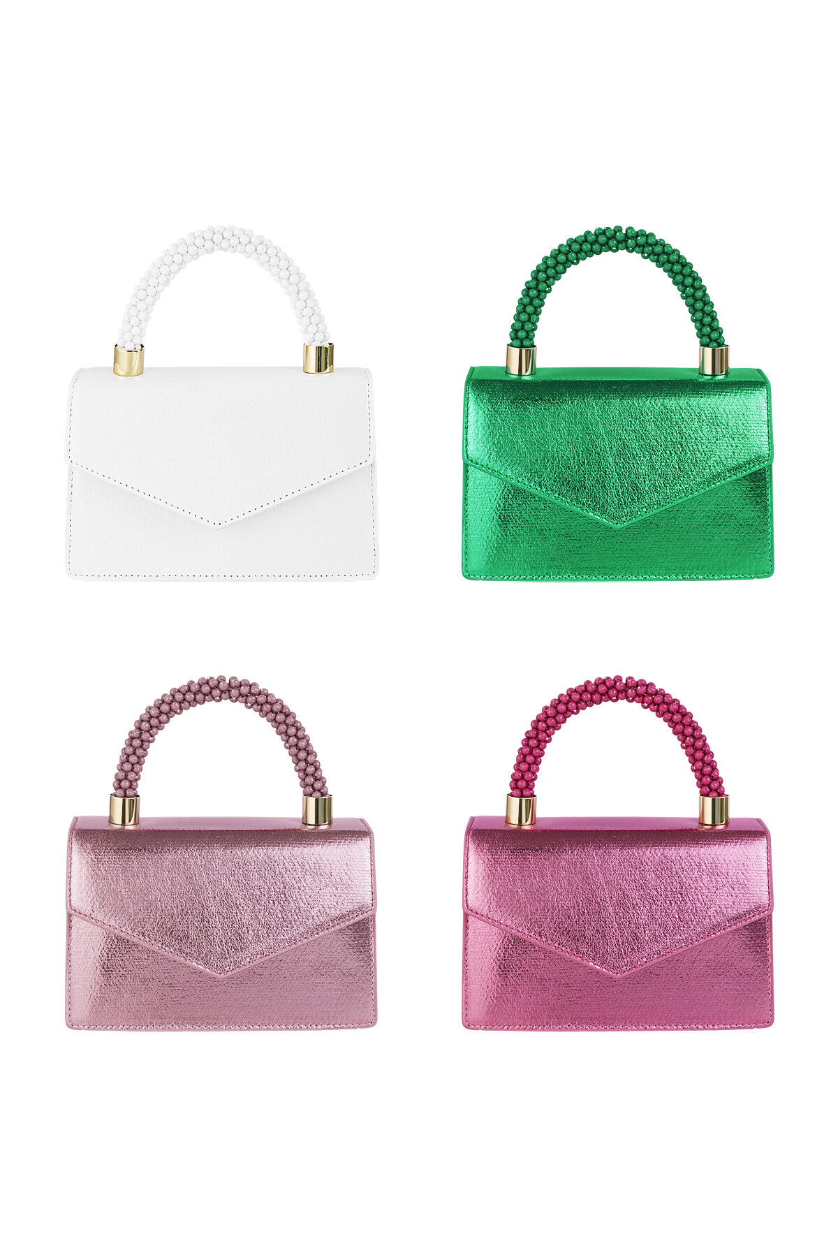 Weiße Umschlagtasche Candy Handle - PU h5 Bild9