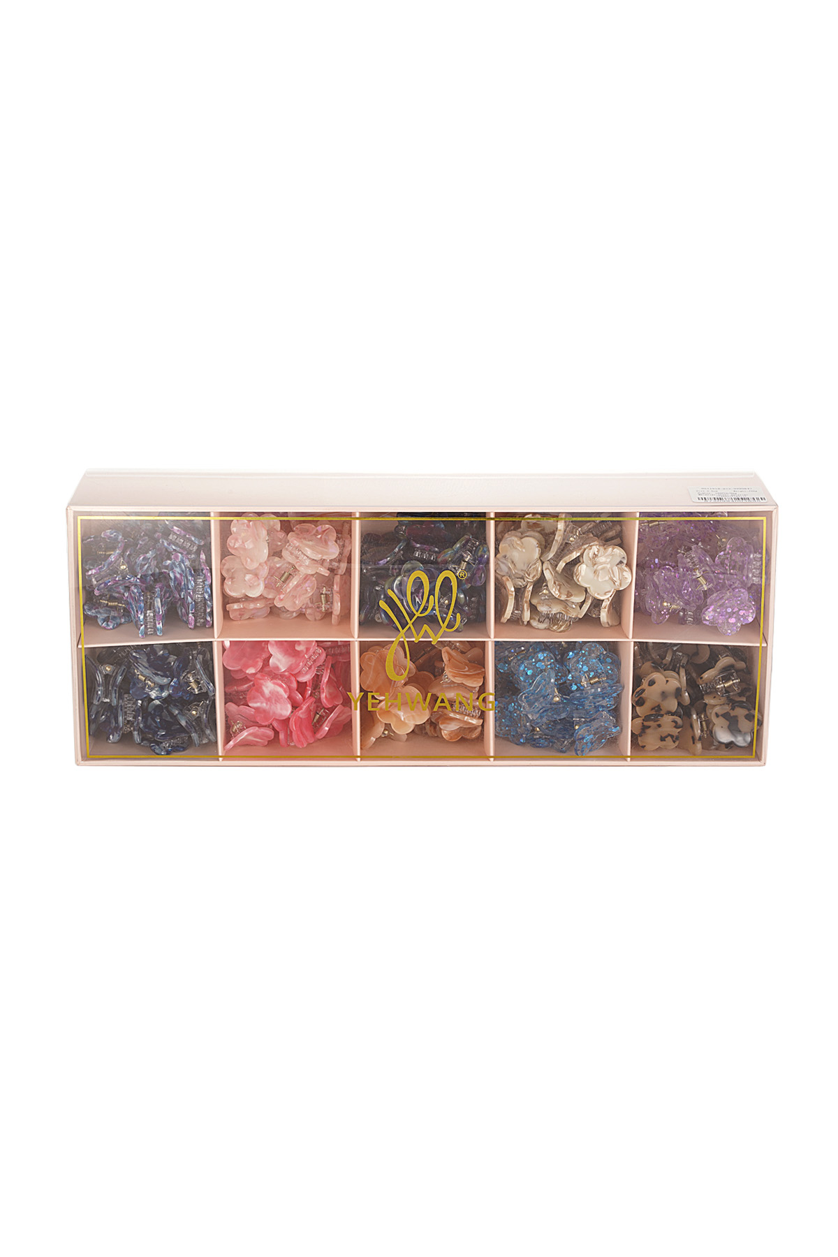 Haarspangenbox in bunter Blumenform – mehrfarbig h5 Bild2
