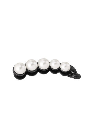 Pasador de pelo perlas negro h5