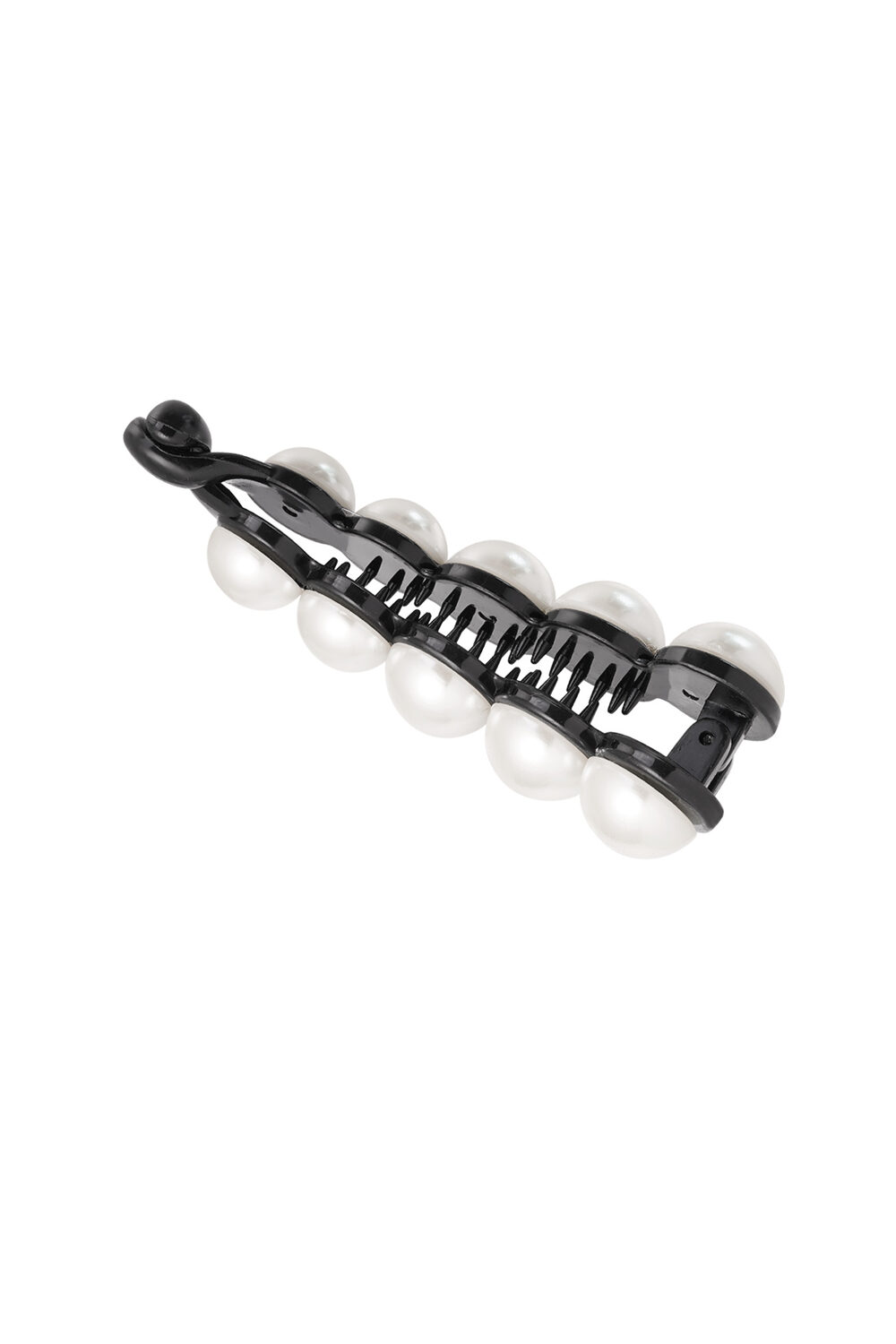 Pasador de pelo perlas negro h5Imagen4