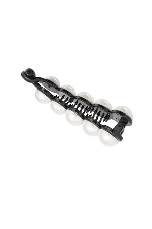 Pasador de pelo perlas negro h5 Imagen4