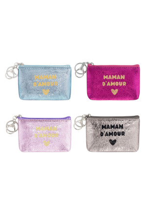 Portafoglio Portachiavi Metallico Maman D'amour h5 Immagine2