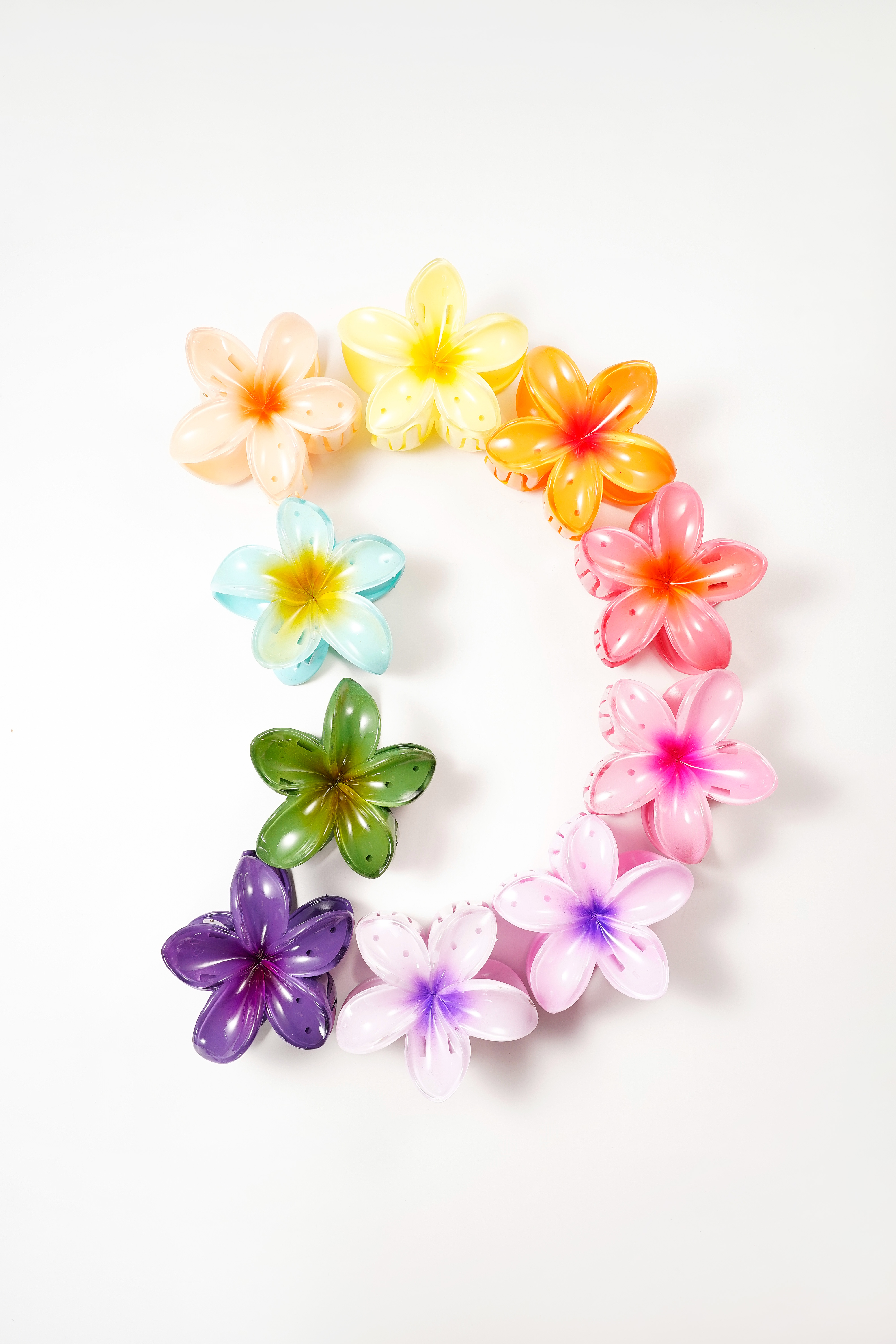 Fermaglio per capelli con fiore sfumato Hawaii Love h5Immagine5