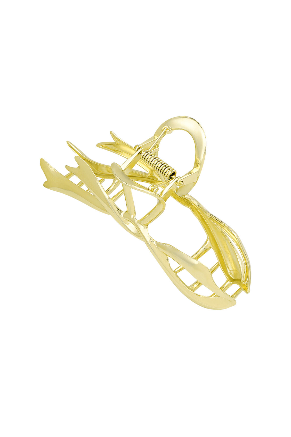 Barrette à cheveux noeud doré Image3