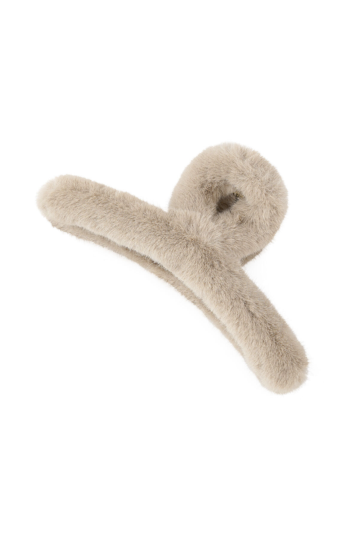 Fermaglio per capelli in pelliccia sintetica 