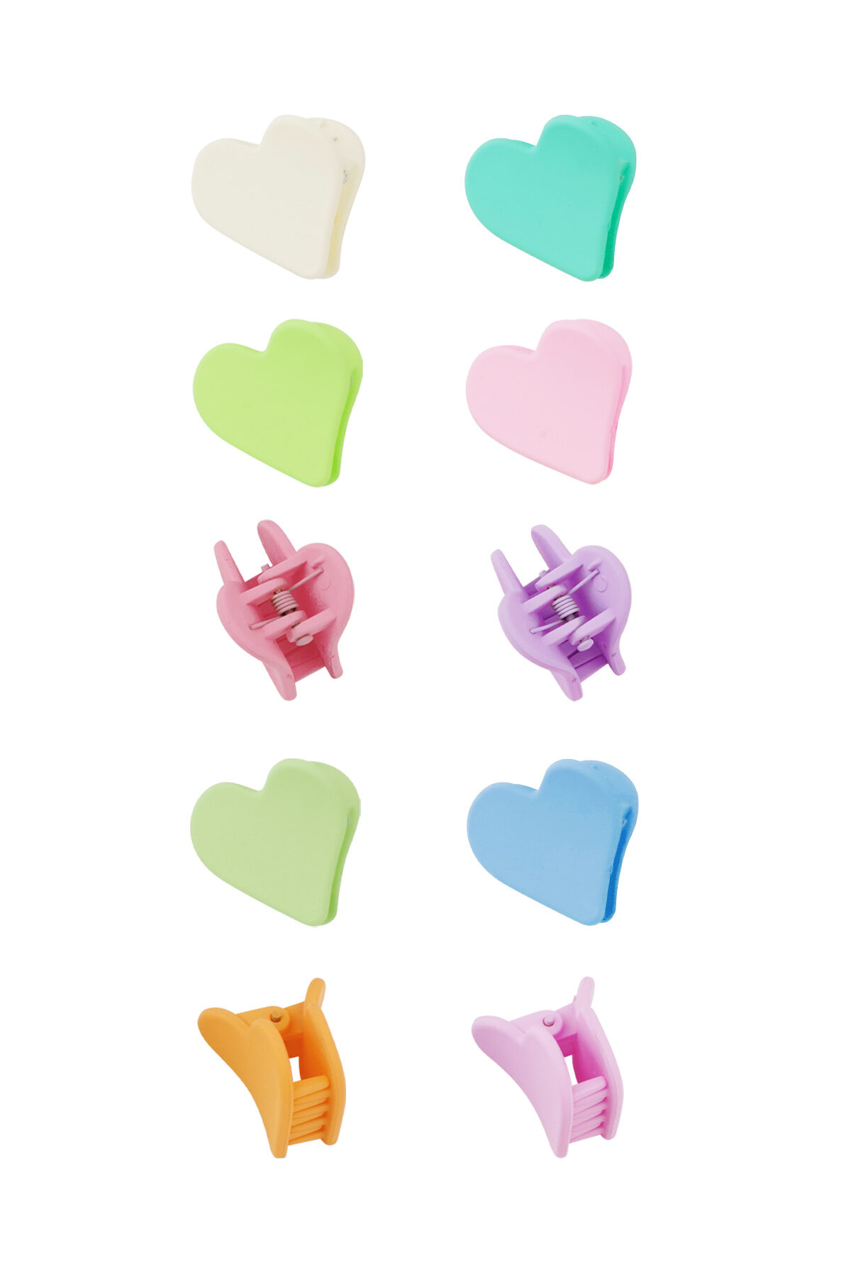 Lot de pinces à cheveux coeur d'été - multi clair h5 