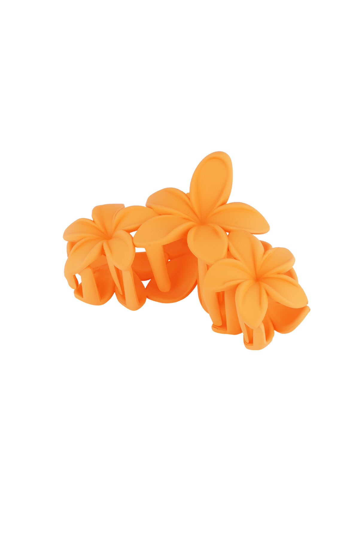 hair clip with large flowers - cotton candy pink 2