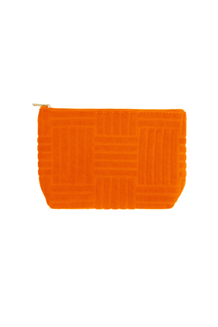 Lightweight Jacquard Travel Makeup Bag