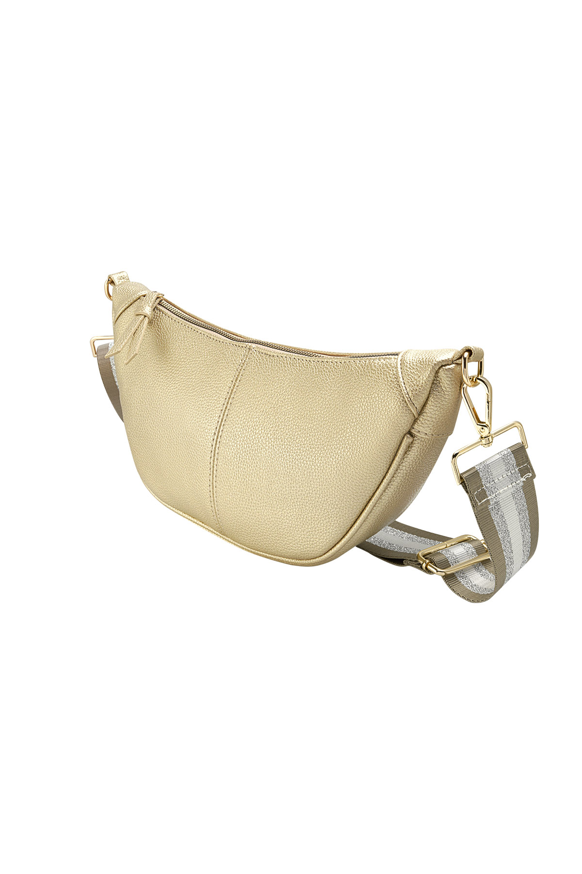 Beuteltasche Mit Fröhlichem Riemen – Goldfarbe - Goldfarbefarbe Bild6