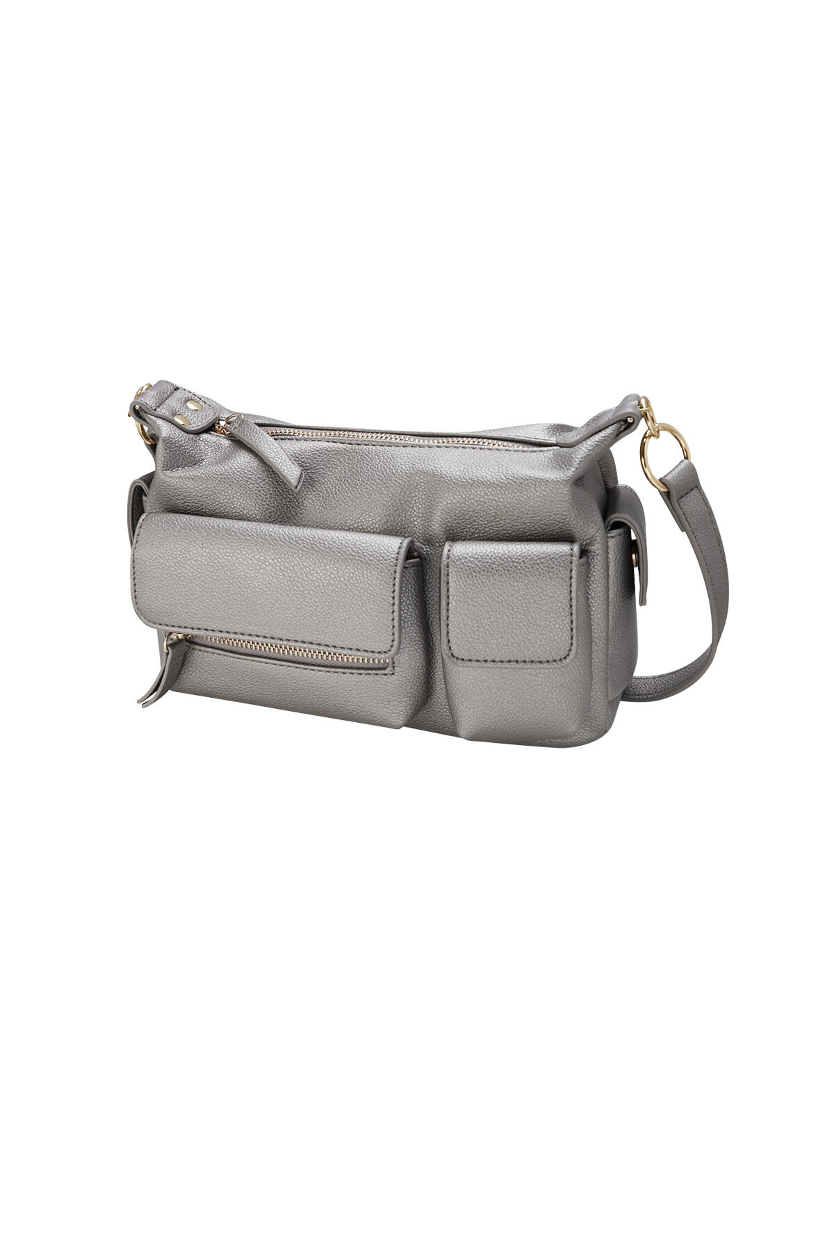 Statement bag with compartments - dark gray h5