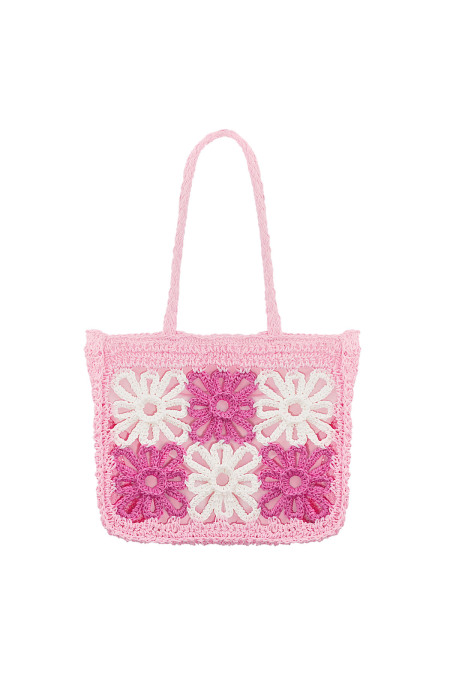 Borsa Da Spiaggia Flower Future - Bianco Sporco
