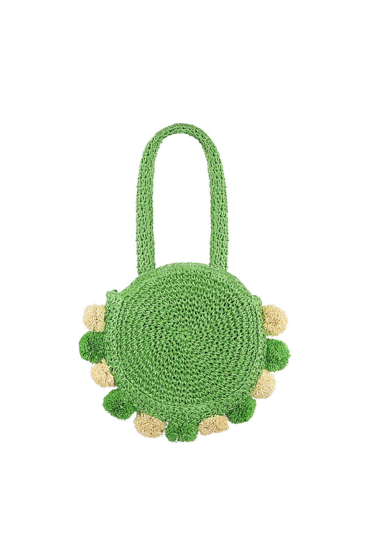 Borsa da spiaggia con pompon
