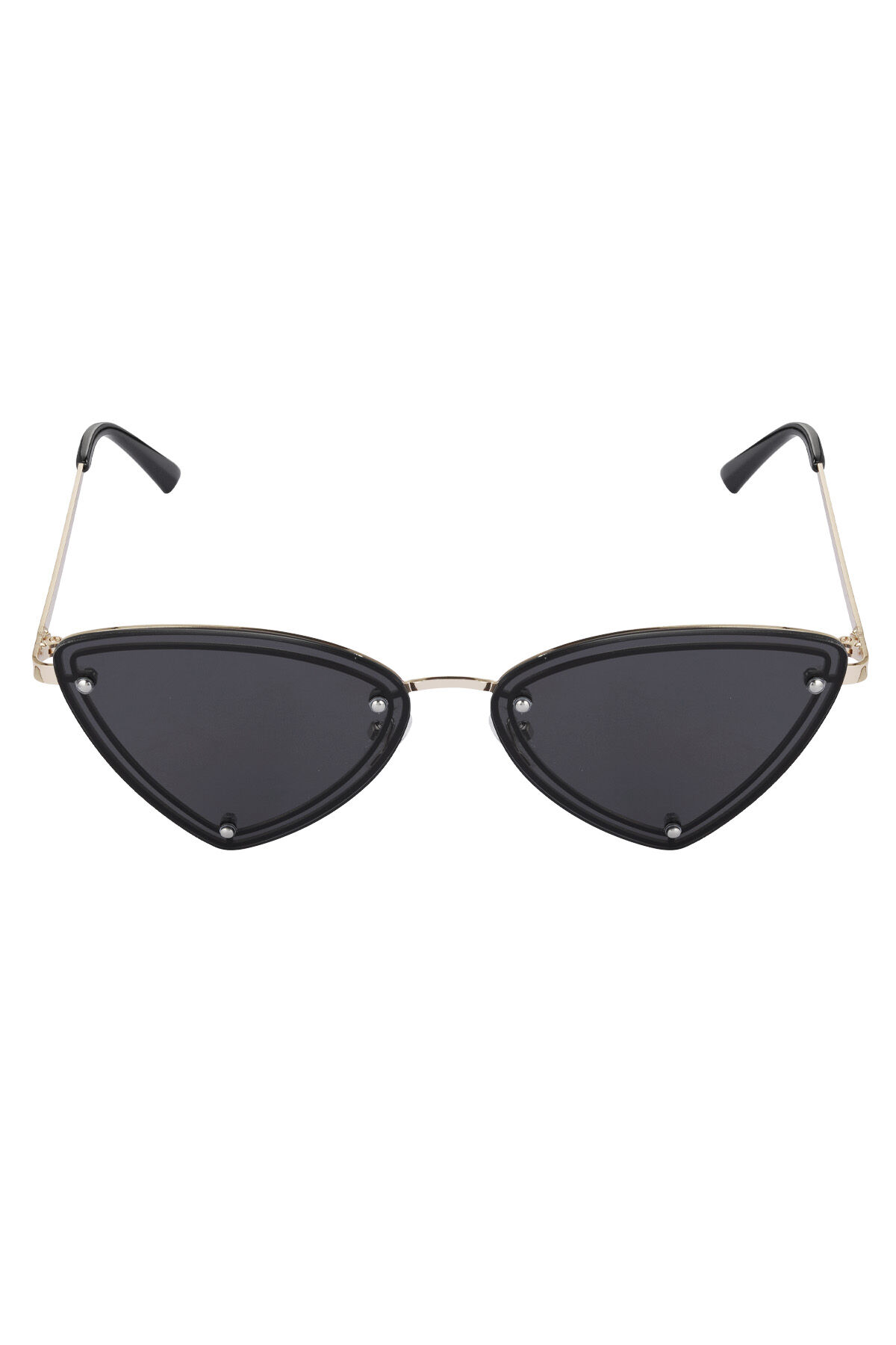 Occhiali da sole da festa retrò - Colore oro nero Immagine4