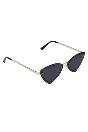 Occhiali da sole da festa retrò - Colore oro nero h5