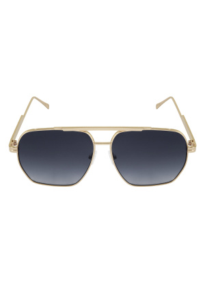Sommersonnenbrille Aus Metall – Schwarz Und h5 Bild4