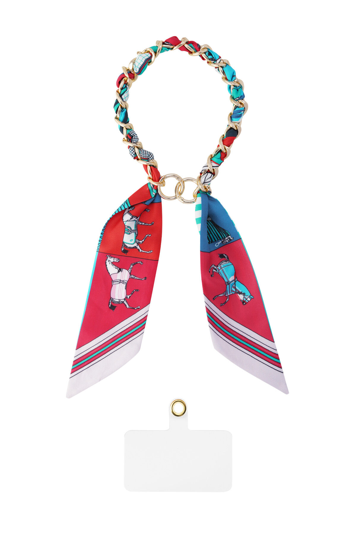 Cordon téléphonique satin luxe - multi 2