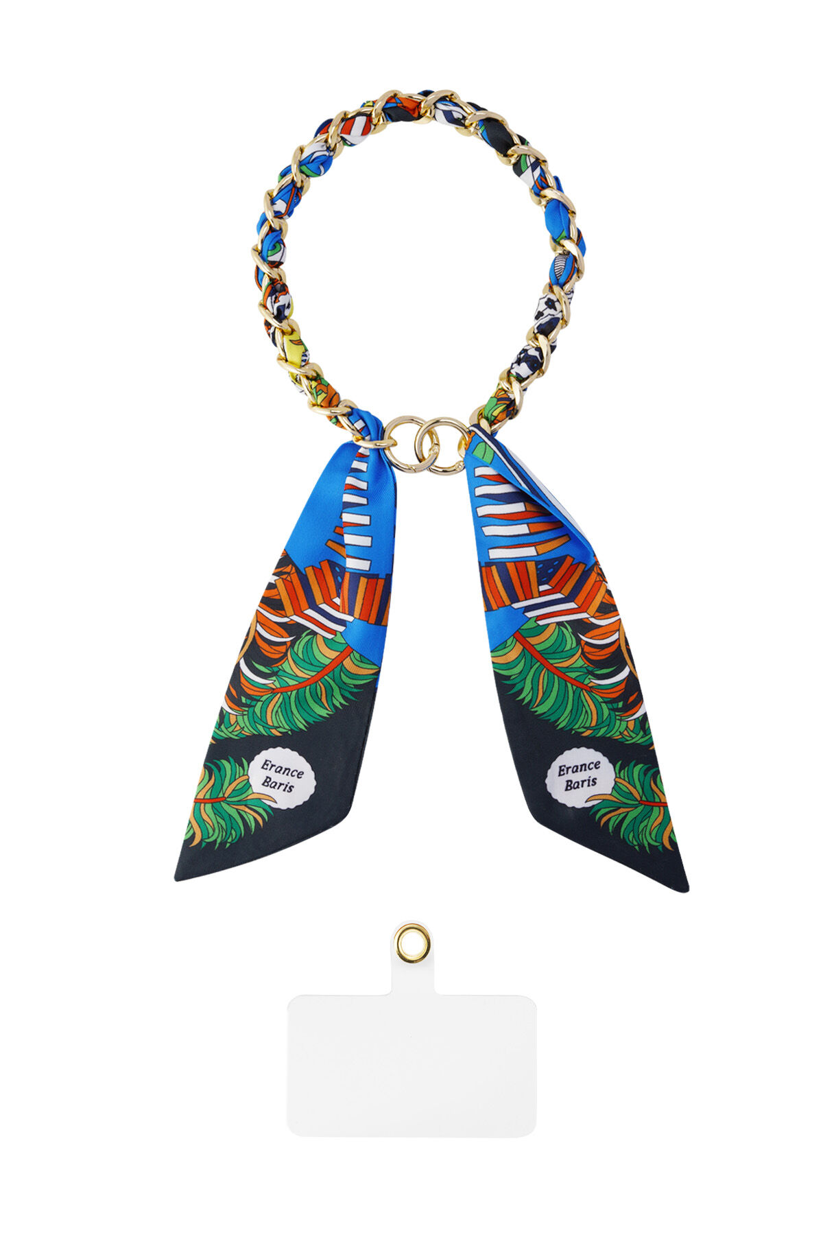 Telefoonketting satijnen sjaal - multi h5 