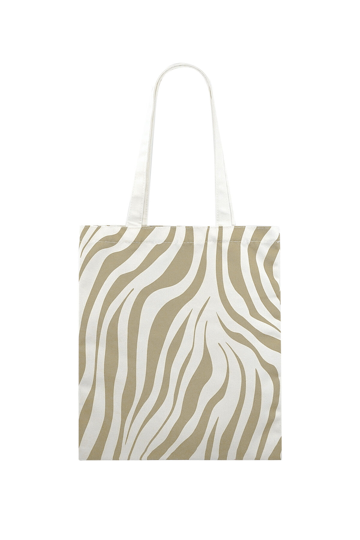 Canvas shopper zebra print h5