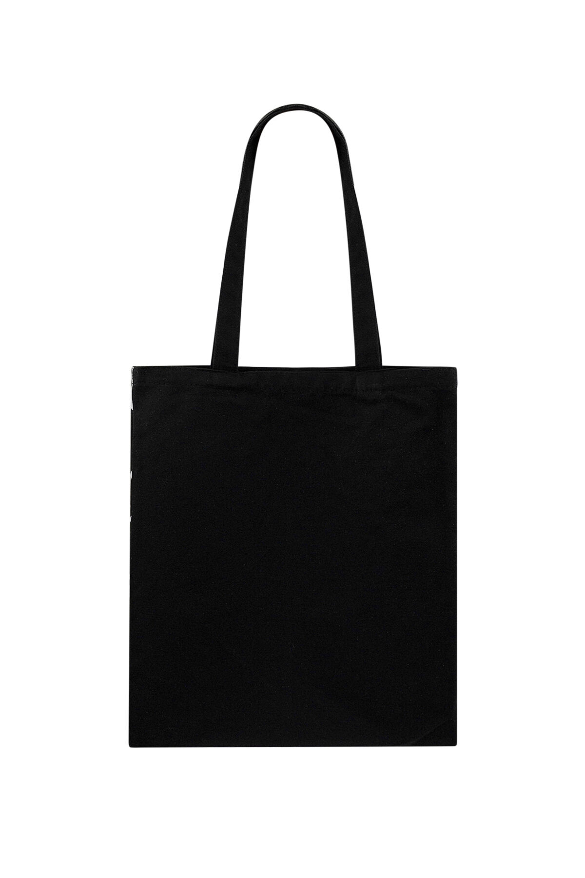 Shopper in tela cuori - nera Immagine4