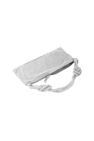 Bolso Glamour Anudado - Plateado h5 Imagen2