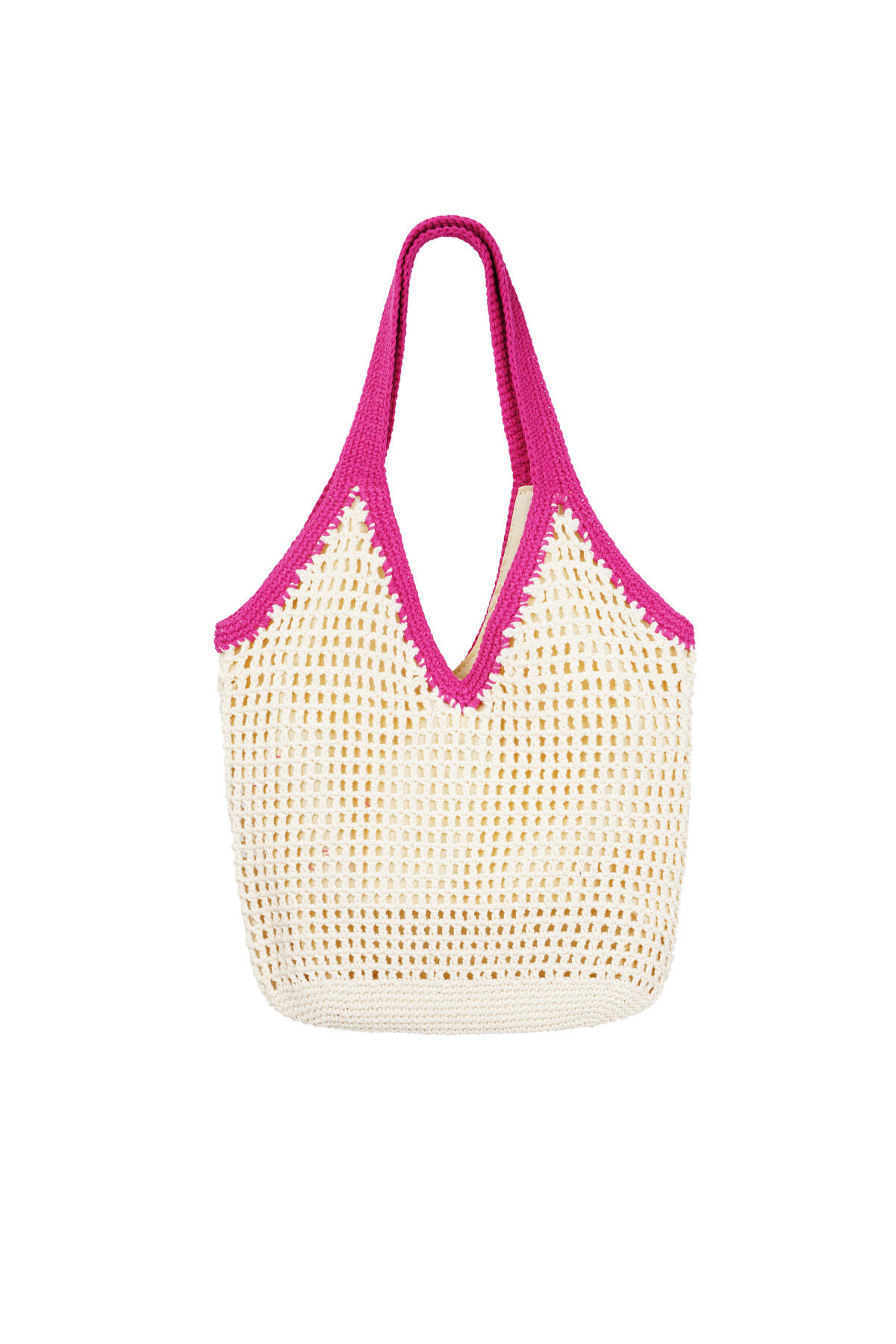 Sac de plage avec anse colorée 