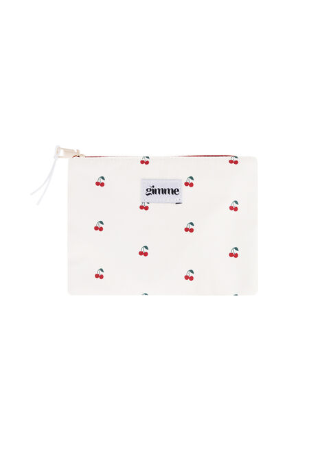Flat toiletry bag cherries 2