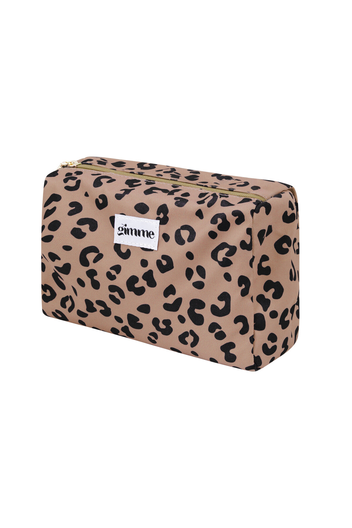 Bolsa de maquillaje con estampado de leopardo Imagen3