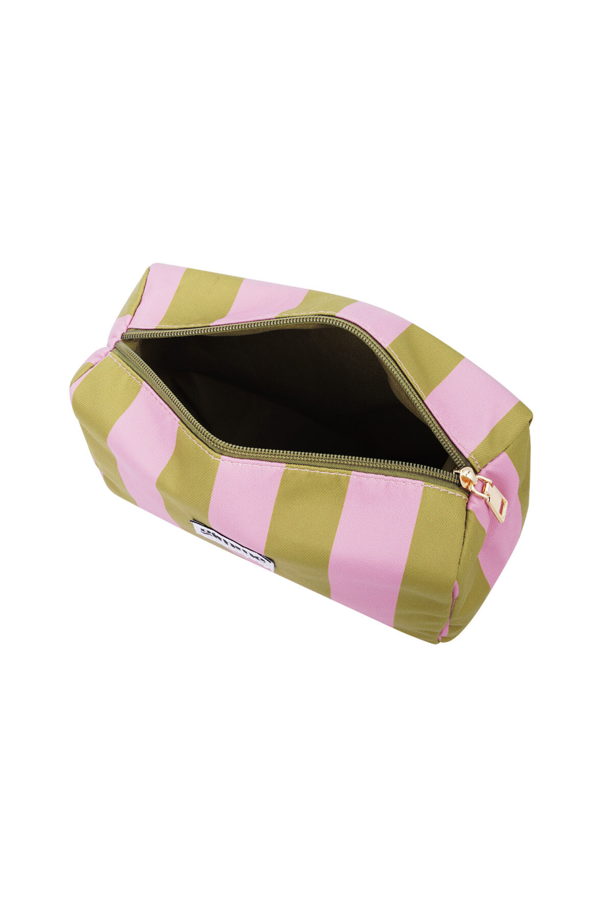 Kosmetiktasche groß Streifen - Pink grün h5 Bild3