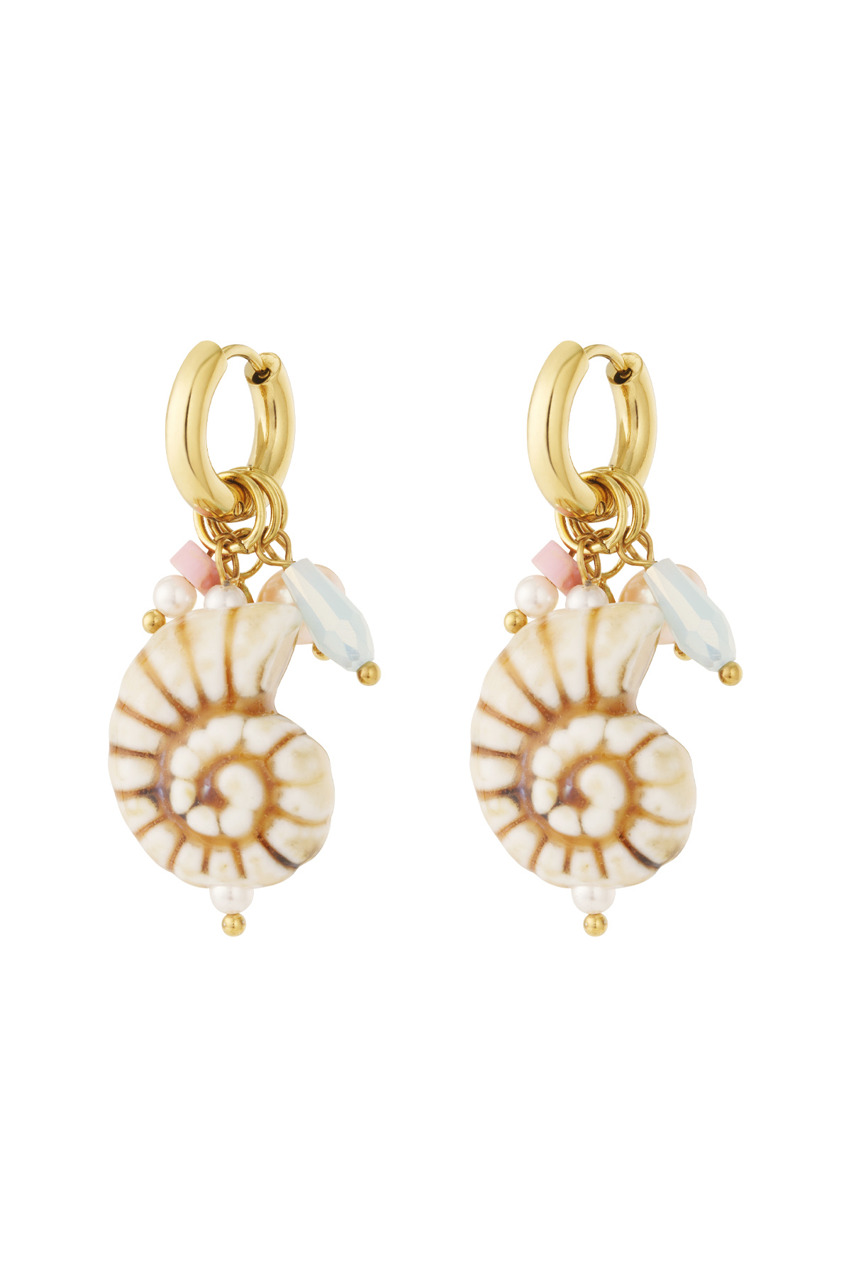 Boucles d'oreilles coquillages fous 2