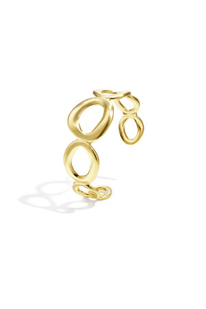 Braccialetto spesso con cerchi organici h5